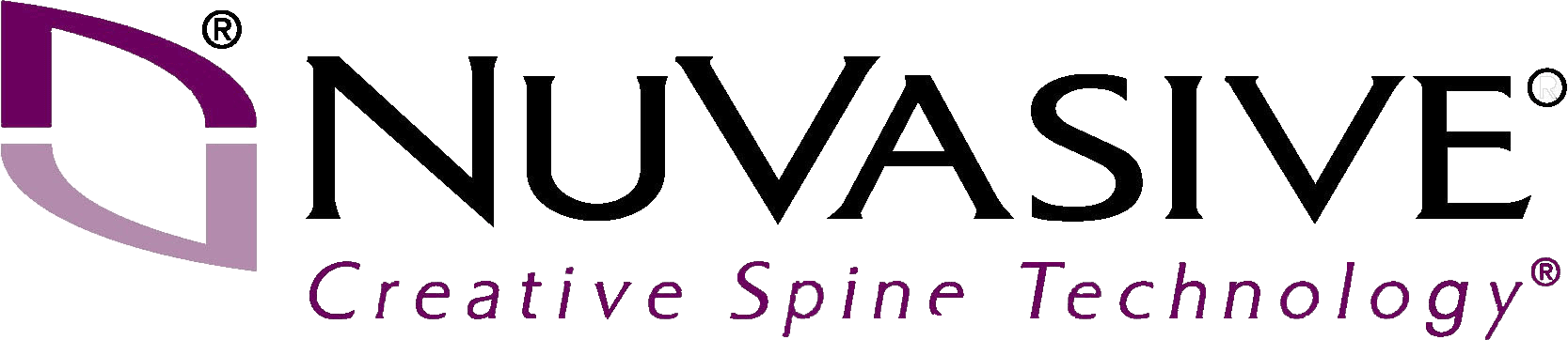 The nuvasive creative spine technology logo.