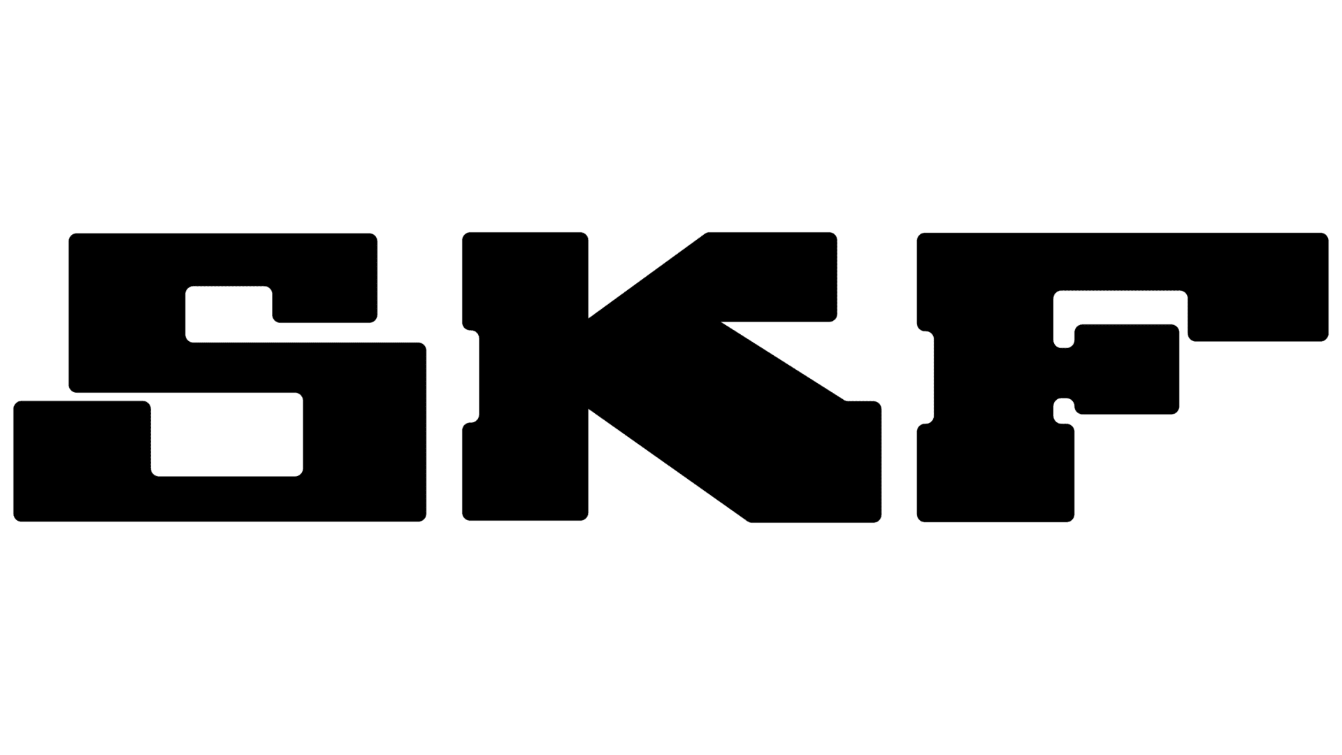 Skf logo on a green background.