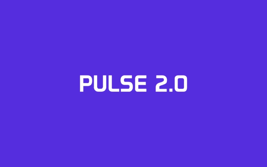 Pulse 2 0 logo on a purple background.