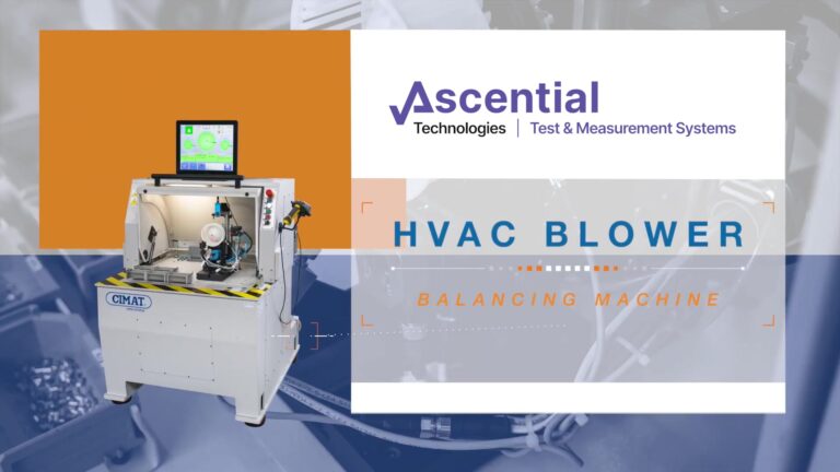 Automotive HVAC blower balancing machine