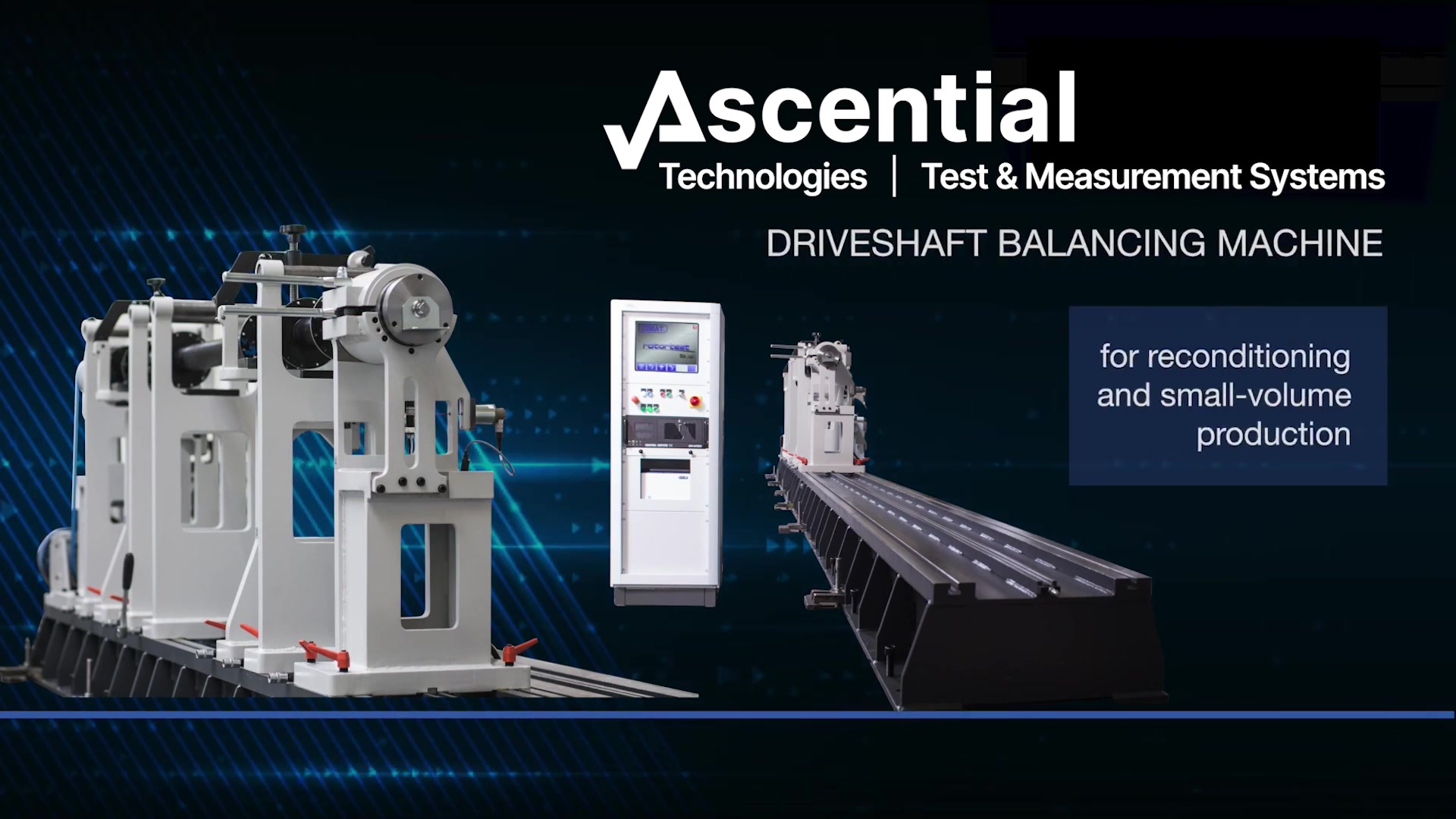 Automotive driveshaft balancing machine - Ascential Test & Measurement