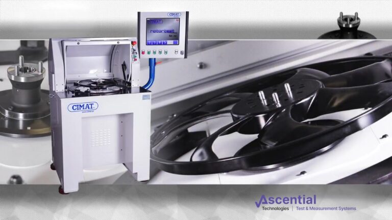 Engine cooling fan wheel balancing machine
