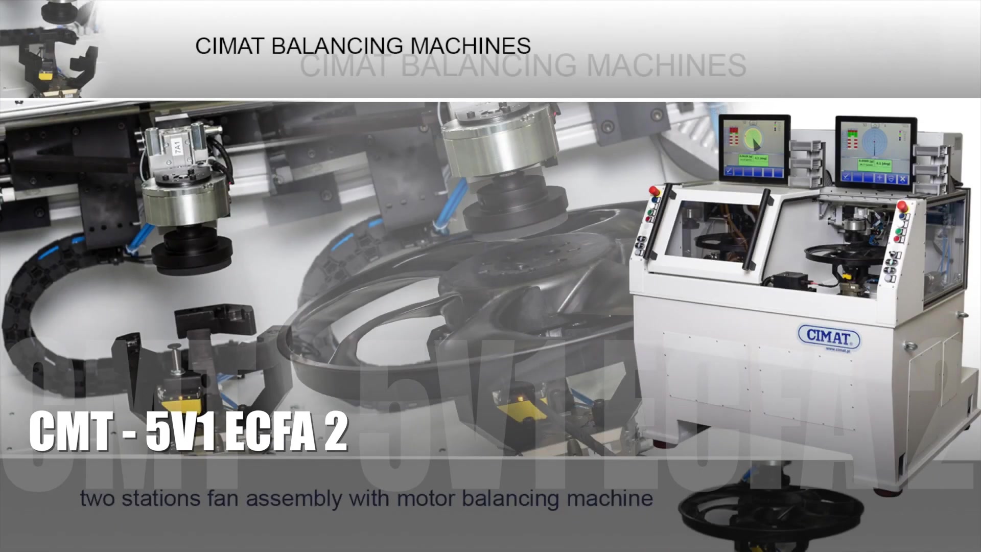 Engine cooling fan with motor balancing machine
