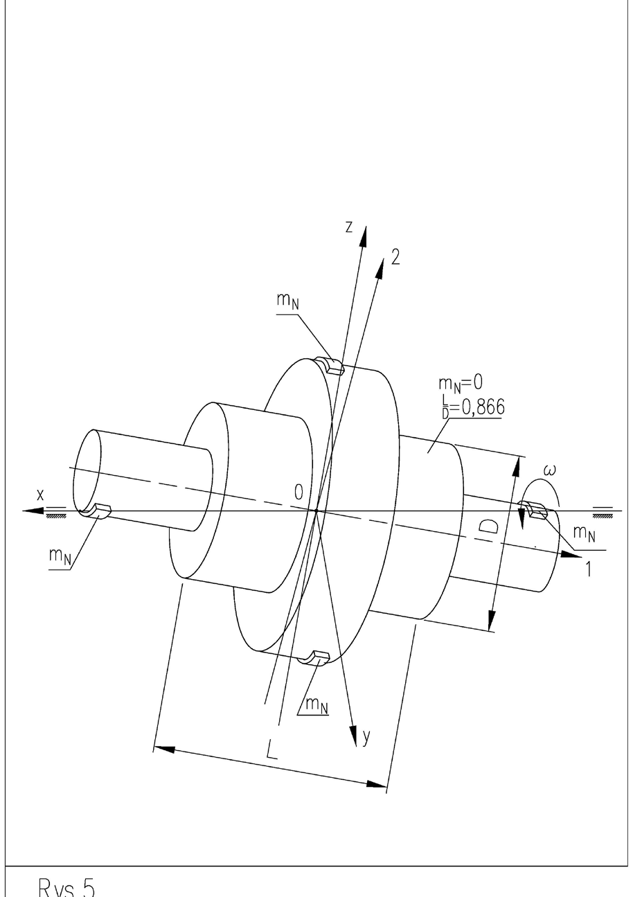 Figure 6. Position of weights for different ratios / In Figure 5, the virtual weights are seated at a distance (t) from the actual spin axis. The torque from these two weights , according to the geometric relationships derived from Figure 5, is: