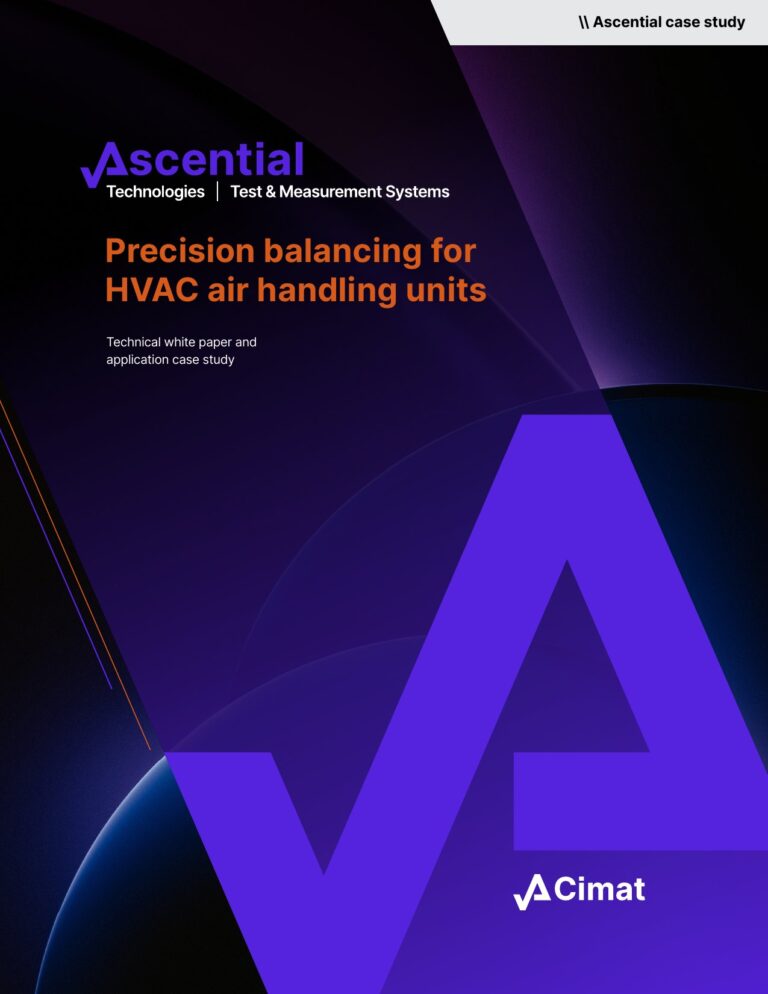 Precision balancing for HVAC air handling units Whitepaper