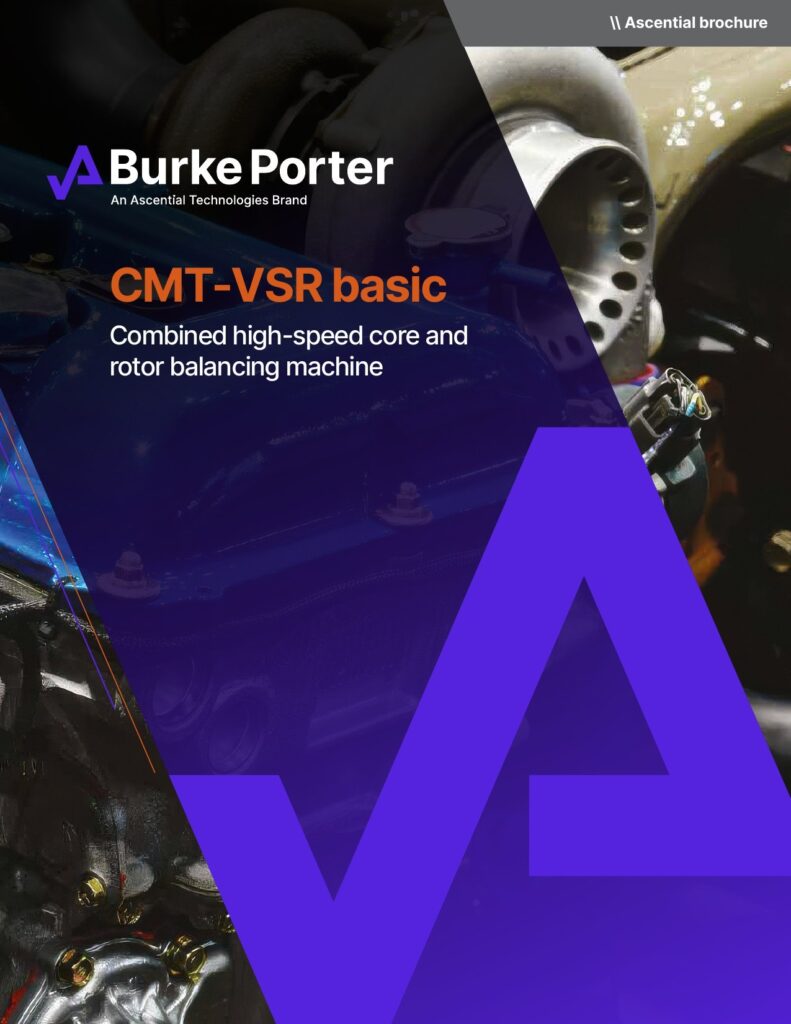 CMT-VSR basic Combined High-Speed Core and Rotor Balancing Machine